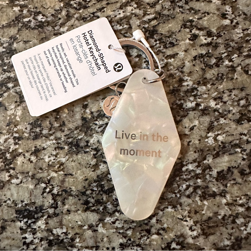 Lululemon Diamond Shape Hotel keychain
